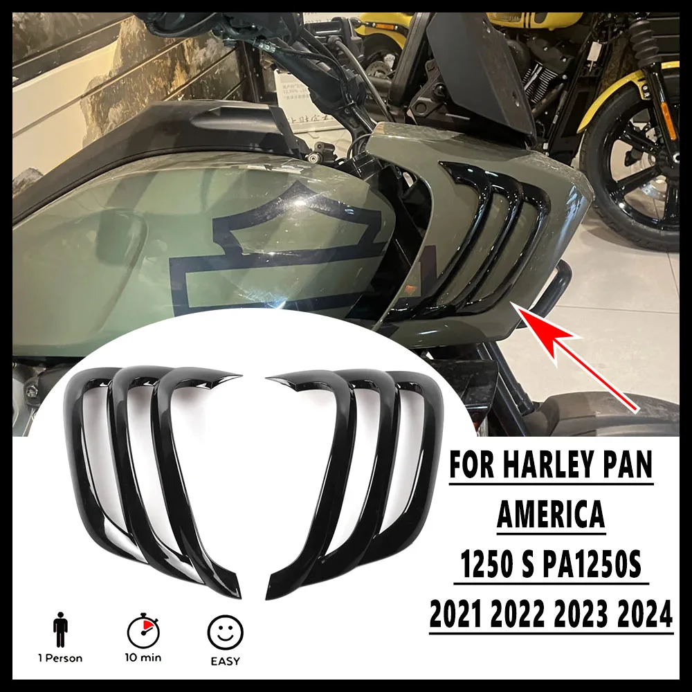 NEW Motorcycle Accessories Shark Gills Three Color Decorative Side Kit For Harley PAN AMERICA 1250 S PA1250S 2021 2022 2023 2024