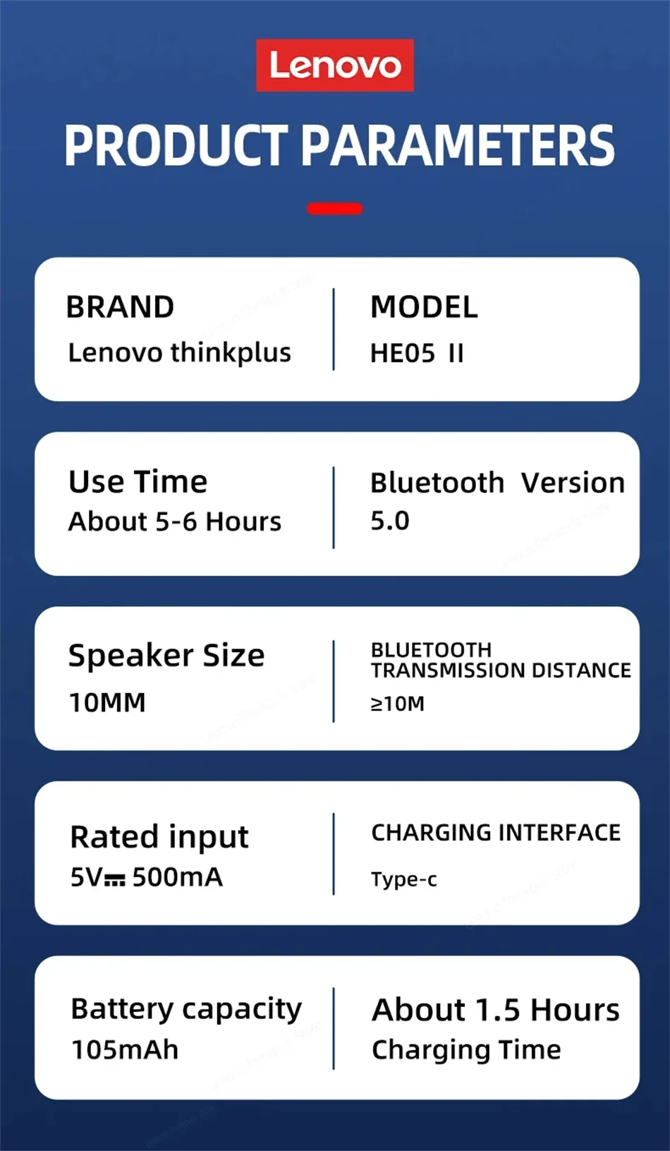 Lenovo he05x auriculares bluetooth de cuello impermeables hifi_voghion.com
