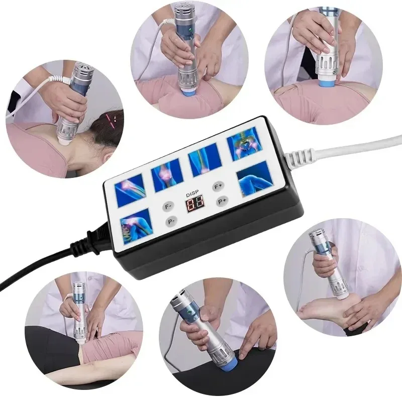 Portable Shockwave Therapy Machine Physiotherapy Shock Waves Vibrator-Massagers Muscle Machine Health Body Massager Pain Relief