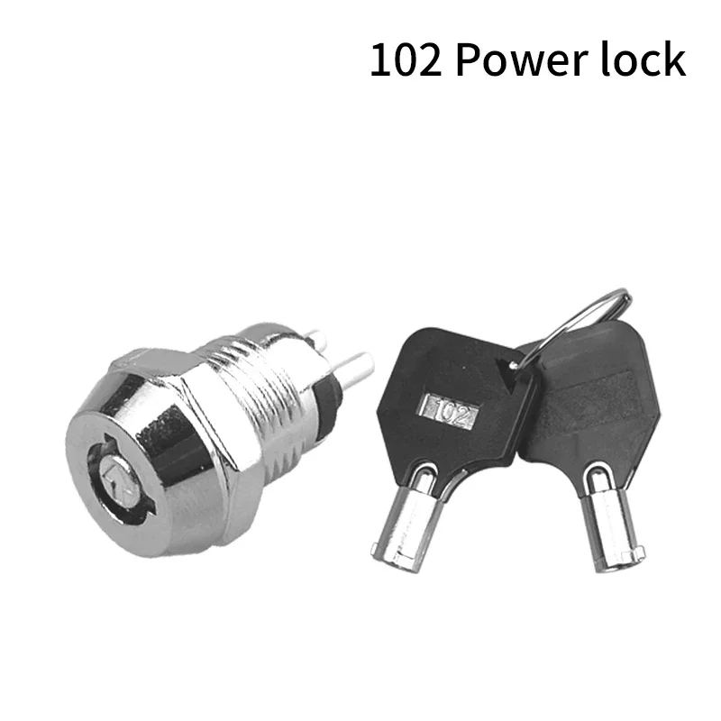 5/10/20sets 12/1619mm Metal 2pin 4pin Electronic Lock Key Switch 102 135 1203 2801 Power Switch 0.5A250VAC 4A125VAC 2A250VAC HOT