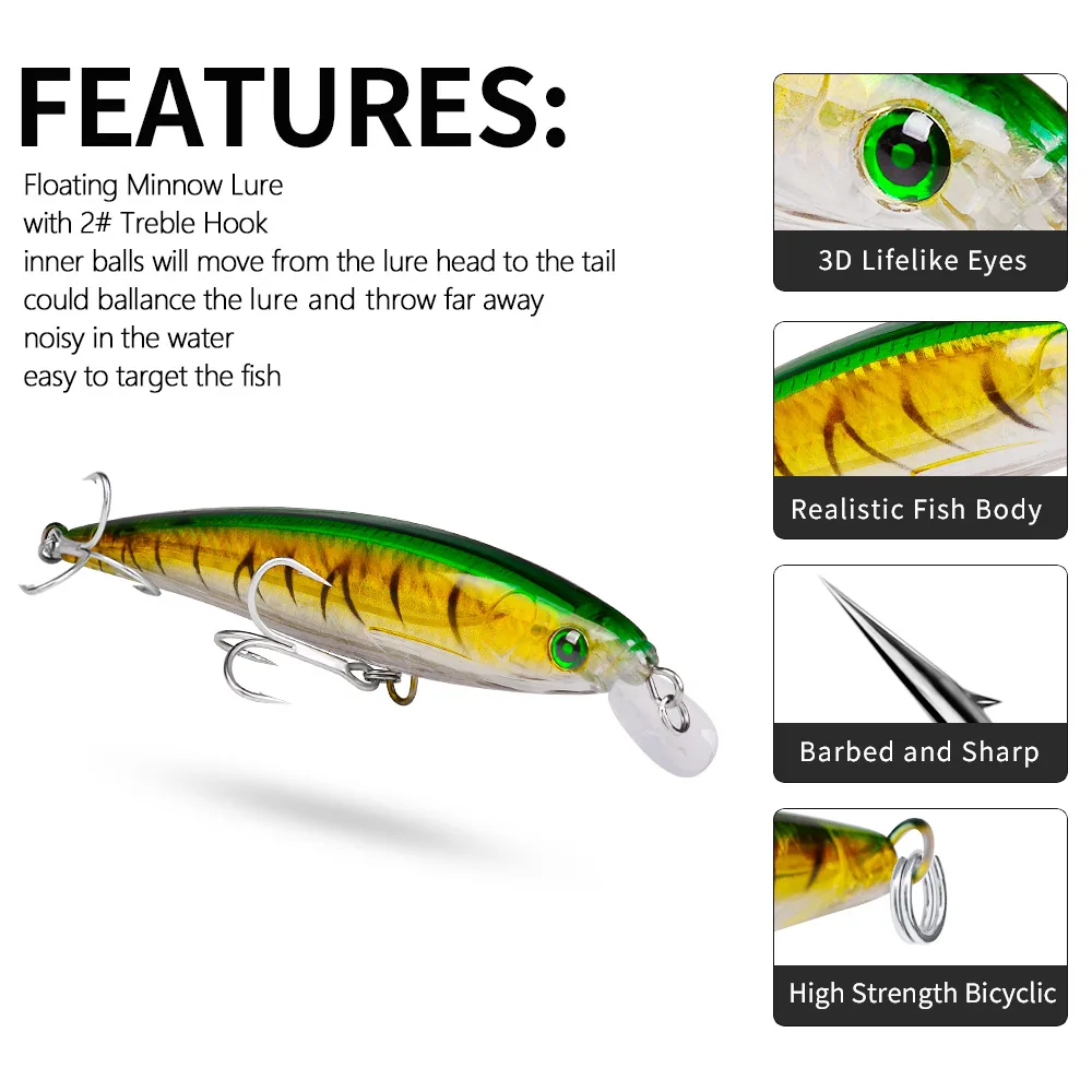 Señuelo minnow 160mm 43g – Imitación peces para pesca en mar