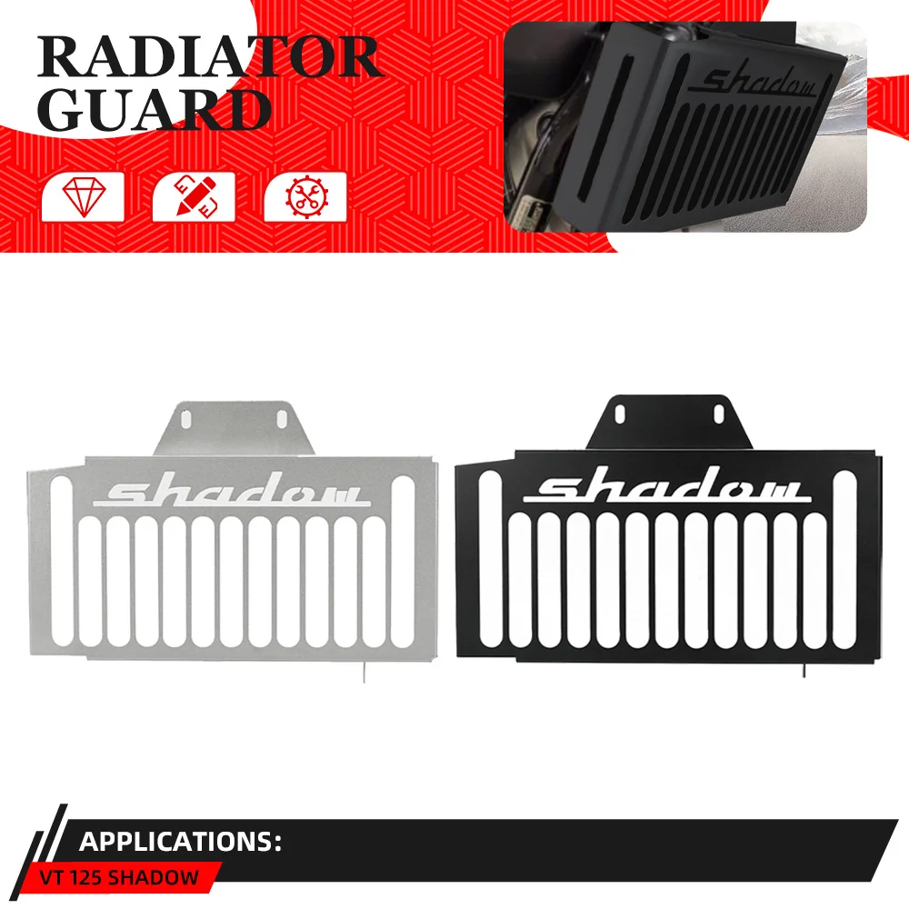 

Защита радиатора для мотоцикла Honda VT 125 shadow 1999-2000-2001-2002-2003-2004-2005-2006 Защитная крышка радиатора VT125