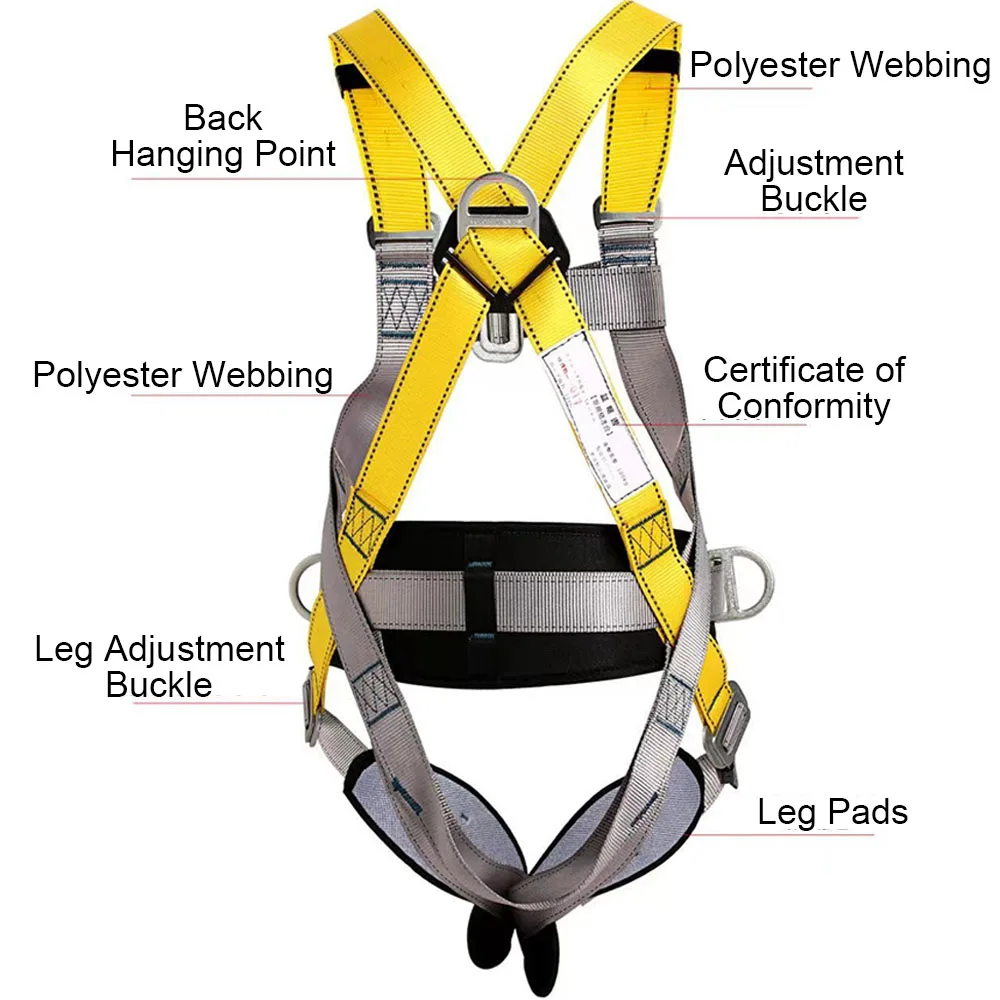 Five Point Harness Safety Rope for Outdoor Climbing 4