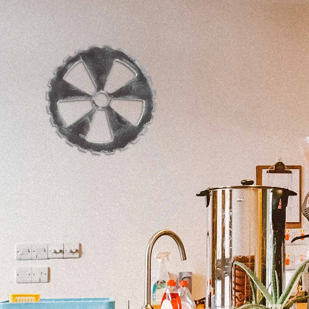 

2Pcs Industrial Style Gear Ornament Wall Decoration Retro Home Decor Unique Design Industrial Wall Art Home Decor Accessory