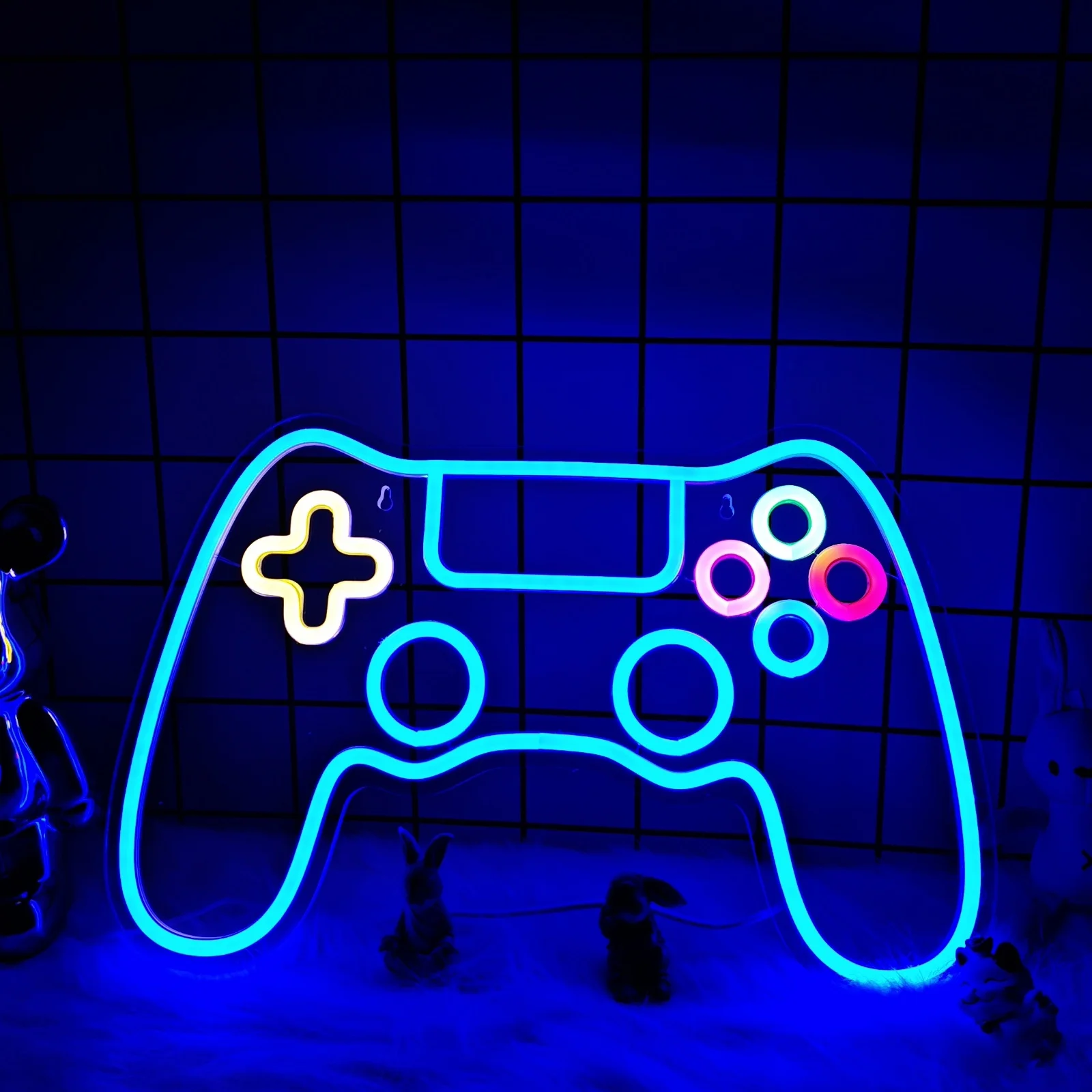 

UponRay Neon Acrylic LED USB Game Room Decor Hanging Night Lamp GameZone Bedroom Party Holiday Cool Gift Neon Light Console