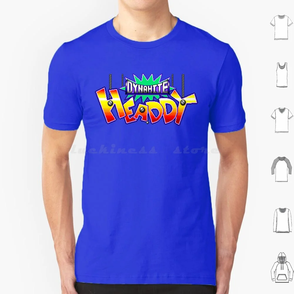 Dynamite Headdy ( Genesis Title Screen ) T Shirt 6Xl Cotton Cool Tee Dynamite Headdy Pulesman Ristar Decap Attack Alex Kidd Kid