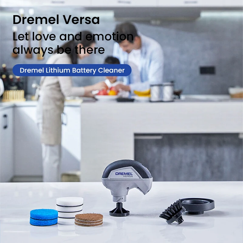 

Original Dremel Versa PC10 Electric Cleaning Brush Professional 2200rpm Rechargeable Brush for Home Office Use with Accessories