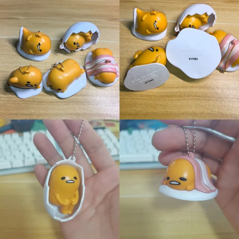 

BANDAI Gashapon Gudetama Keychain Figurine Anime Cute Action Figure Kawaii Capsule Toys Boys Girls Pvc Model Gift