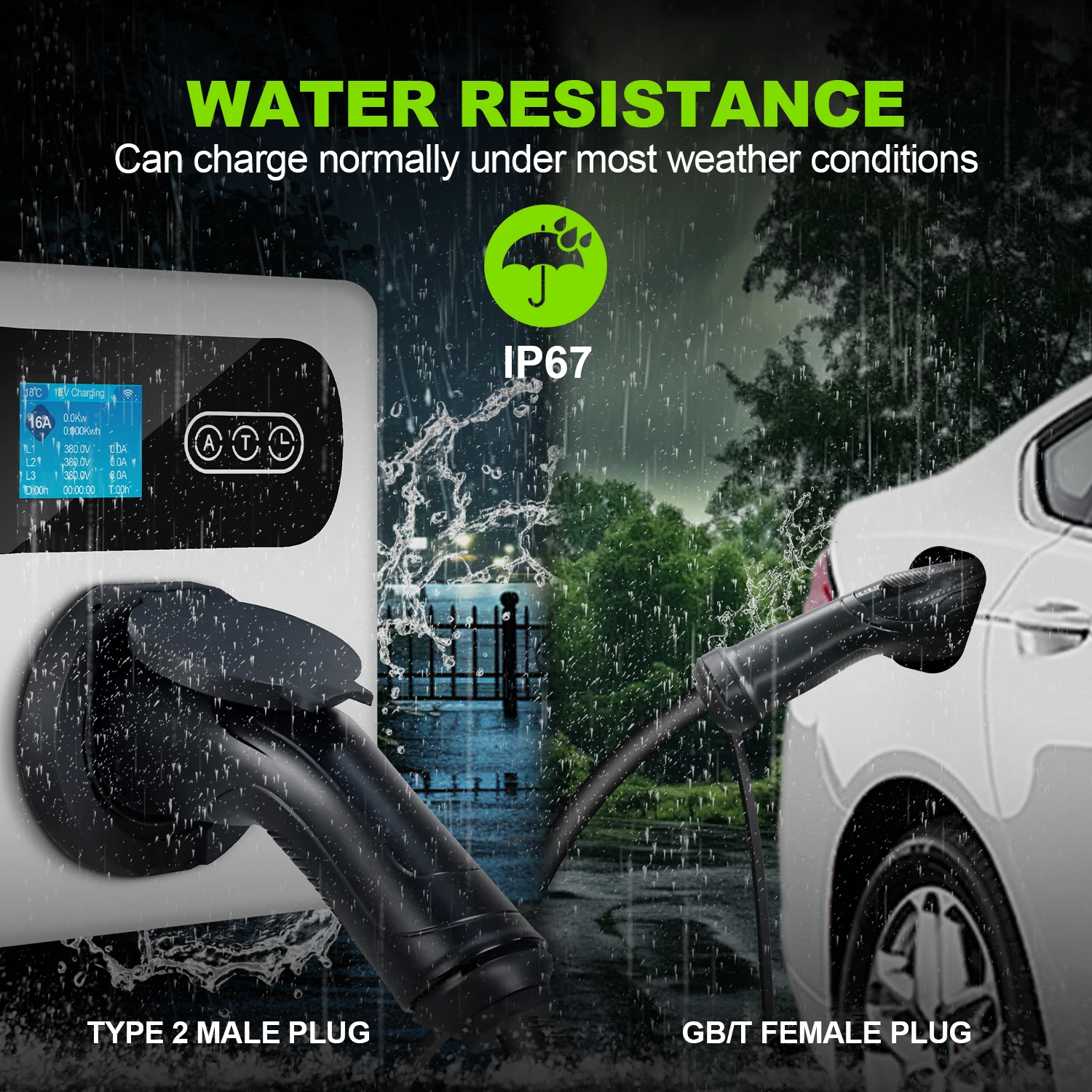 GOODCELL Type 2 to GBT 3.5m si - огляд і ціна Ev Charging Cable Type 2 32A