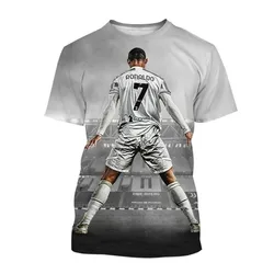 2024 New CR7 Football Jersey T Shirt for Women Tops Summer Women's T-shirt Fashion Soccer Sports Tees Short Sleeve Men Clothing