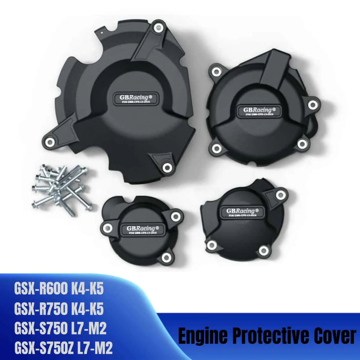 

For Suzuki GSX-S750 GSX-S750Z L7-M2 2017-2023/GSX-R750 GSX-R600 K4-K5 2004-2005 For GBRacing Motorcycle Engine Protection Cover