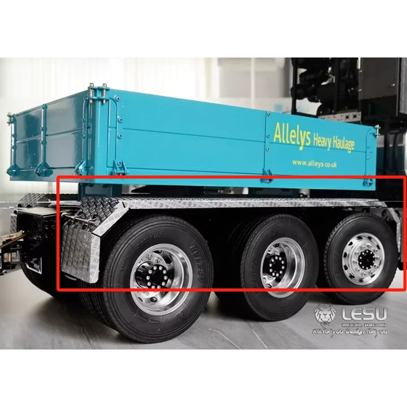 

LESU 1/14 Heavy Duty Tractor Truck Three-axle Stainless Steel Fender LS-20160901-A-6 DIY Engineering Vehicle Model