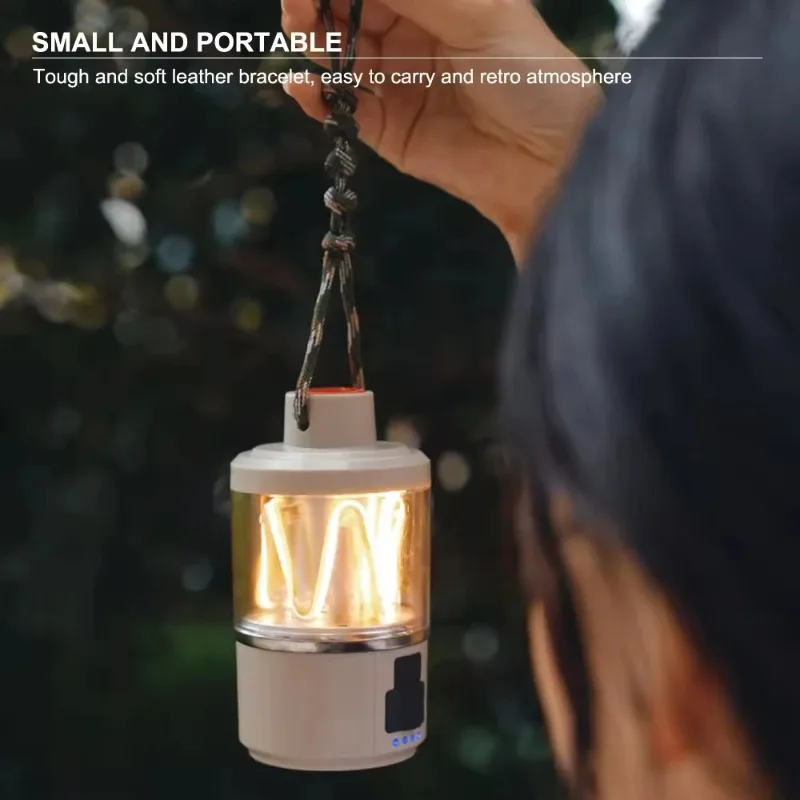 

Retro Snail Design Rechargeable Camping Night Light - Portable Outdoor Lamp for Tent Ambiance & Courtyard Decoration