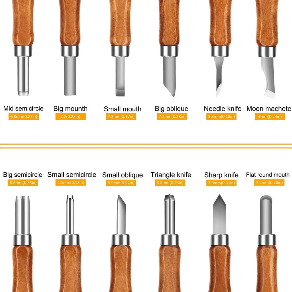 FEITA المهنية النجارة الخشب نحت إزميل سكين النحت سكين عدة للمبتدئين والمهن DIY الحرف Gouges