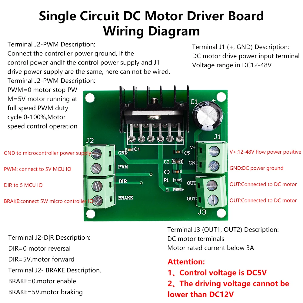 3A 75W DC PWM Speed Регулируемый Модуль драйвера двигателя для Arduino LMD18200T модуль привода двигателя переменной скорости