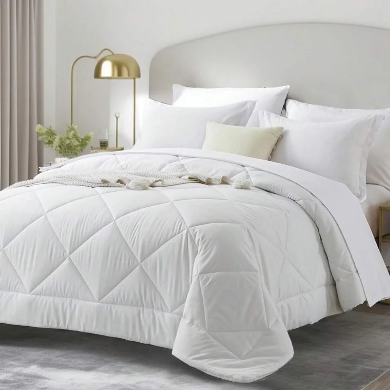 Queen Solid Color Comforter Bedding Set