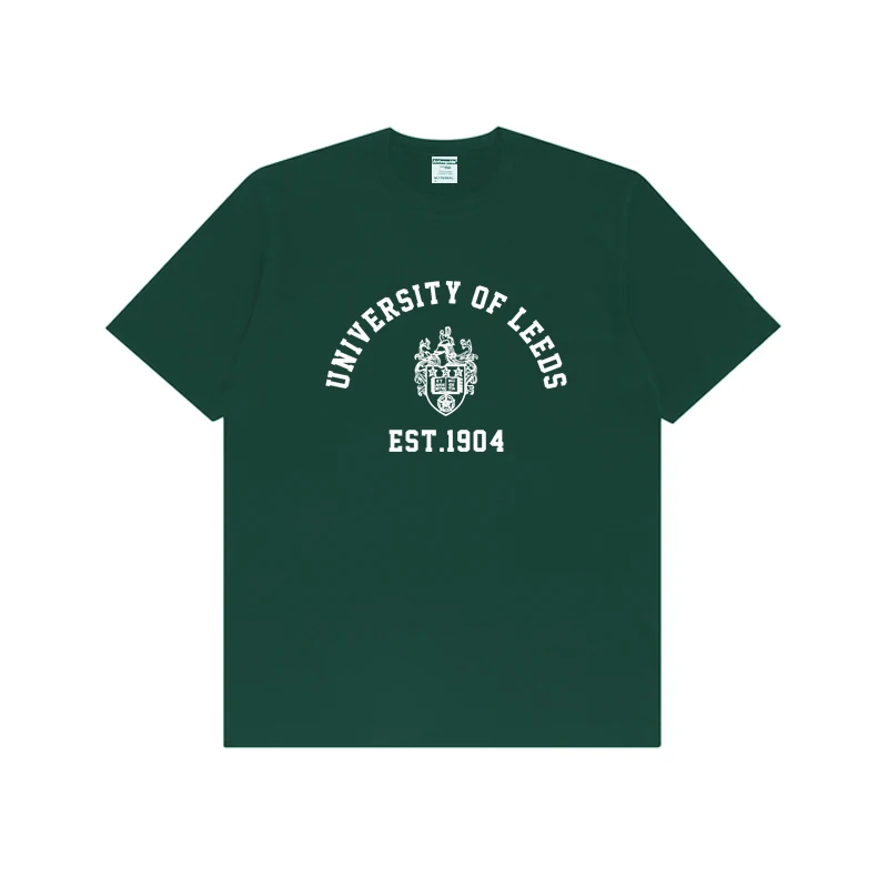 

Хлопковая летняя свободная футболка с принтом для подростков, больших размеров, с круглым вырезом, для школы и повседневной носки