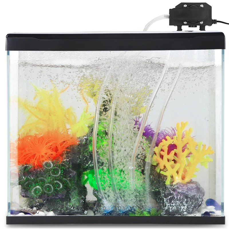 Electromagnetic Air Pump 30L/Min Fish Tank Oxygen Pump Aquarium Breeding High-power Air Pump with Four-hole Accessories 220/110V