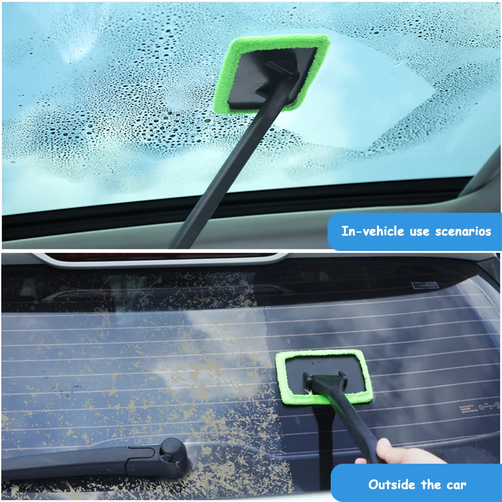 Car Windshield Wiper Defogging Cleaning Brush Car Front Window Wiper Tool Cleaning Artifacts