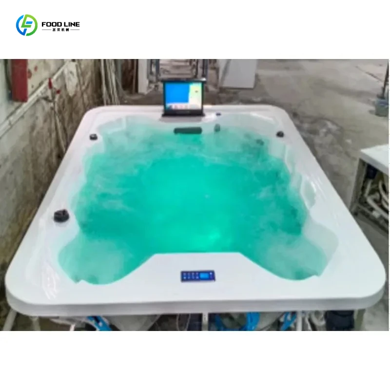 2-Seater Outdoor Inflatable Hot Spa, 130 Portable Bubble Jets, Heated Massage Whirlpool for Patio & Poolside