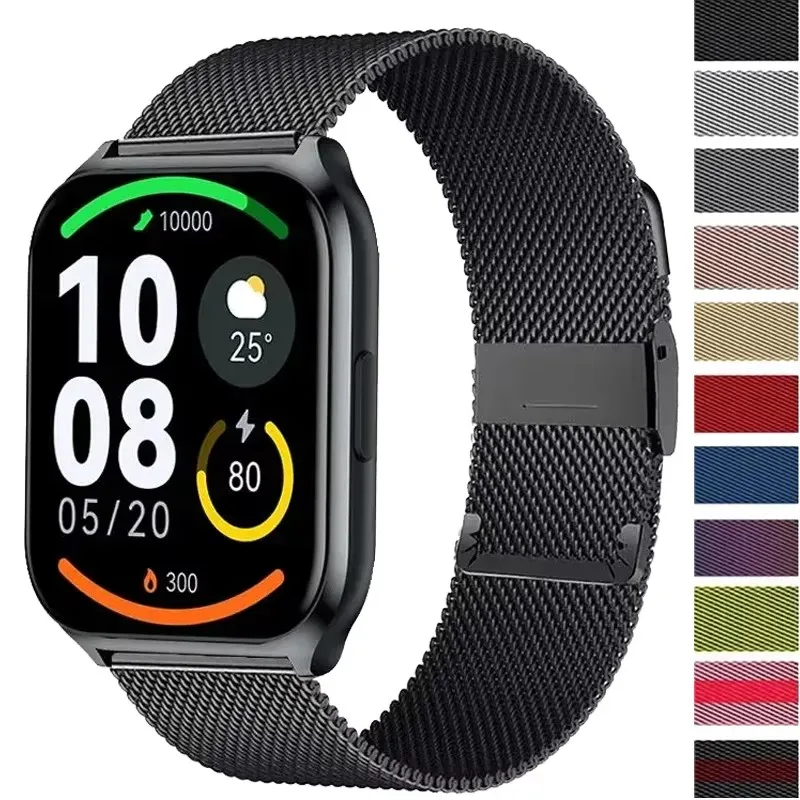 Para Haylou GST Lite/RS3 LS04/Solar Plus RT/GST/RT LS05S/RS4/RT2 LS10/Ls02/RS4 Plus correa de reloj de Metal para Haylou Watch2 Pro