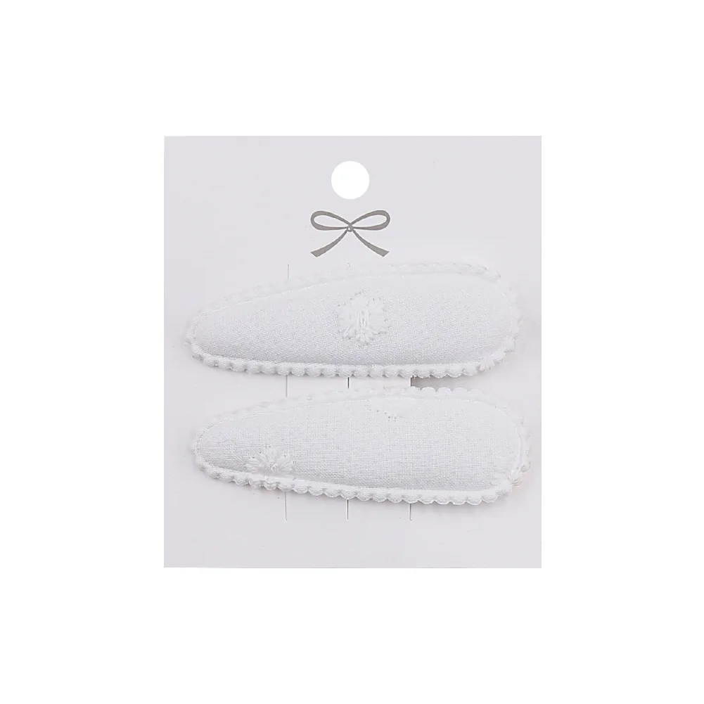 2pc Blumendruck 2 Zoll Basic Snap Baby Haar Tropfen Clips Spitze Stickerei Haar Klemme Pins Haarnadeln Baumwolle Plaid BB Haarspangen Mädchen – Detail 32