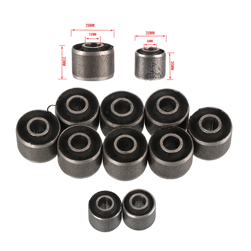 Engine Mount Bushing Kit 8mm 10mm Intermediate Bushing for Gy6 Scooter Moped Go Kart Bushing Kit Atv 50cc 125cc 150cc