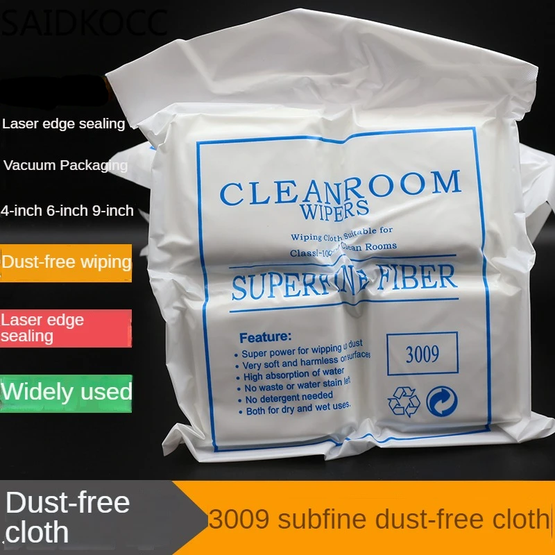 3009 fine fiber dust-free wiping cloth Fiber cloth Lens screen display panel cleaning cloth 10*10/15*15/22*22cm 100/400pcs