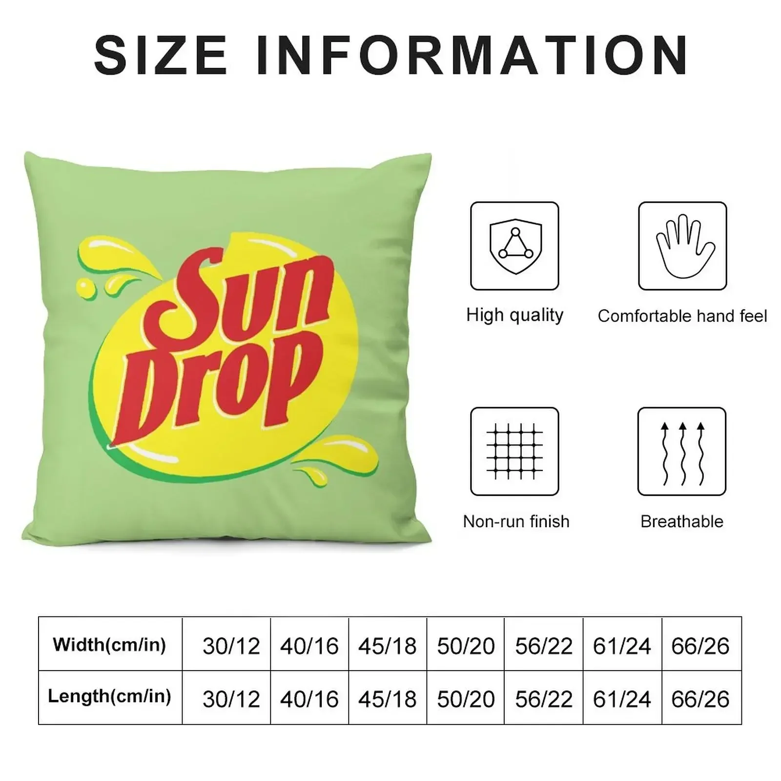 Sun drop Throw Pillow Cushion Child Pillowcases Bed Cushions Pillowcase Cushion pillows decor home pillow