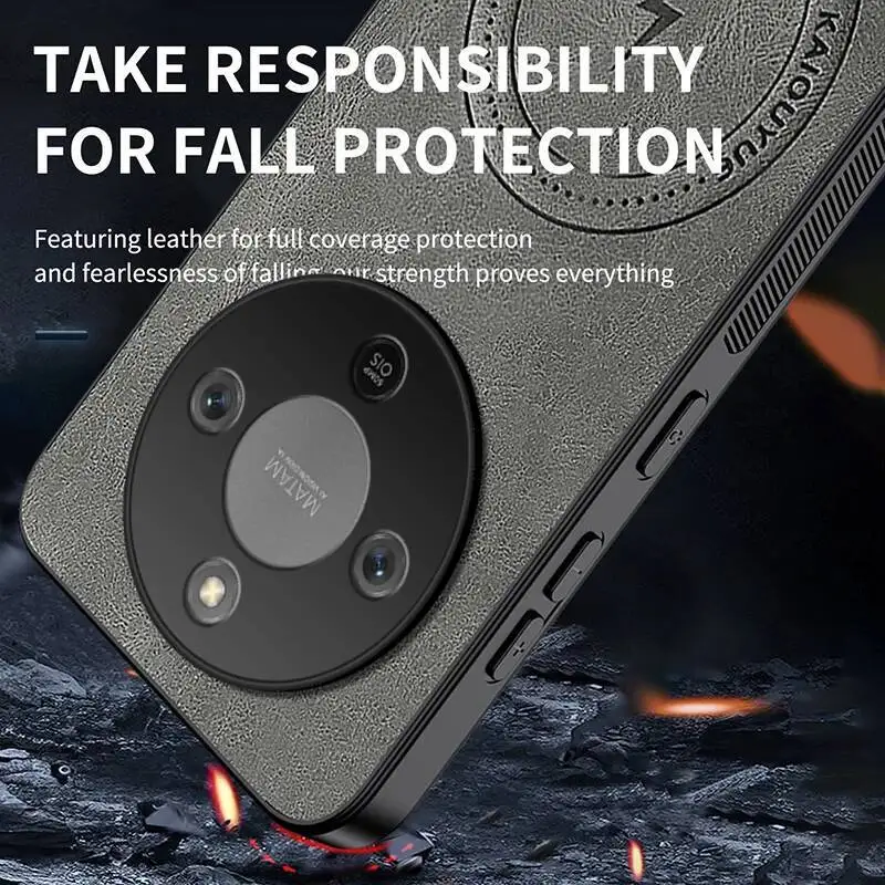 حافظة لهاتف Honor X9d 5G ملمس جلدي مقاوم للصدمات هاتف مغناطيسي من جلد البولي يوريثان غطاء خلفي ناعم Fundas لهاتف Honor X9d x70 #5