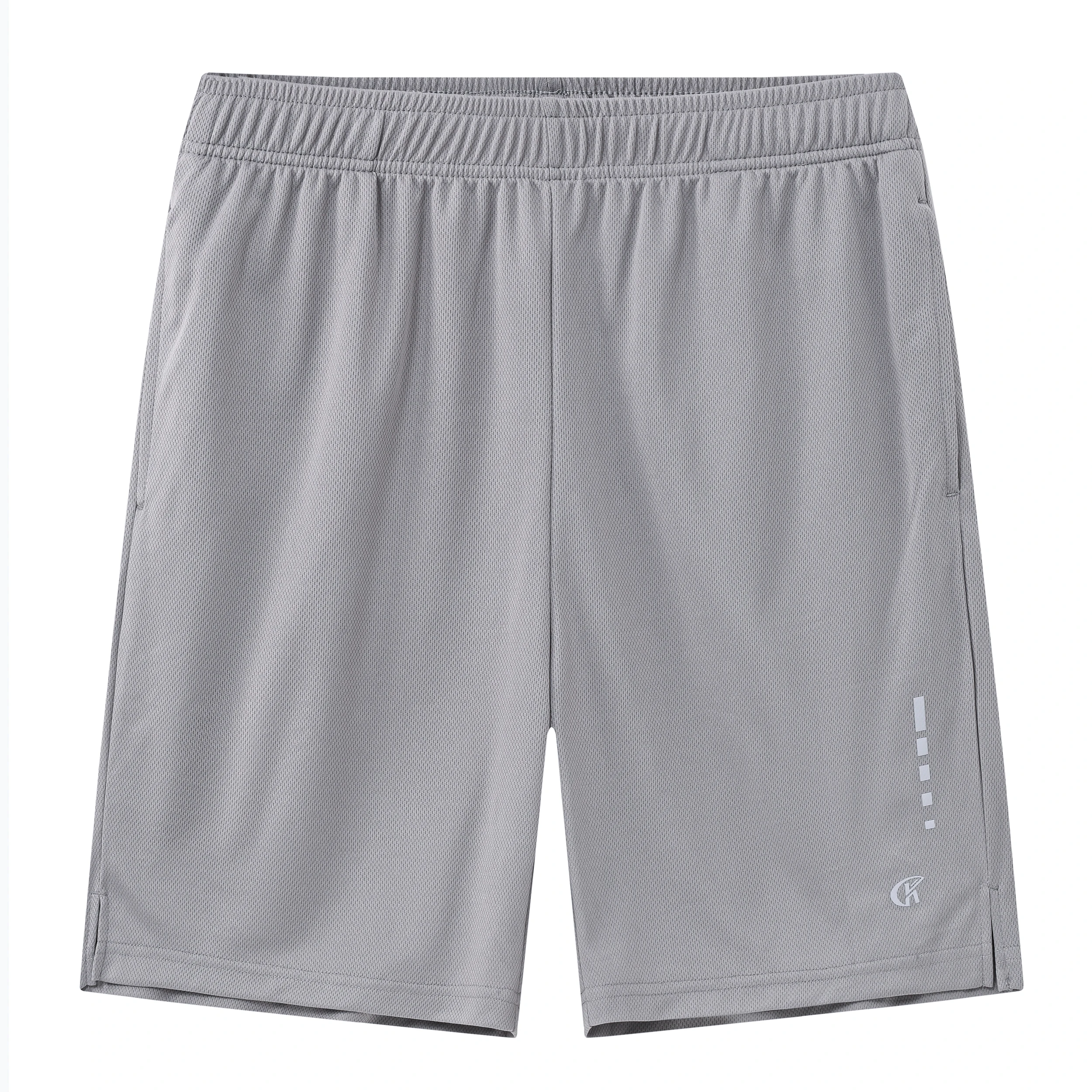 Men Summer Casual Breathable Mesh Shorts, High Quality Sport Short Pants, Stretch 7 Inch Shorts with Zipper Pockets