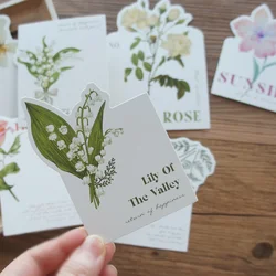 15pcs Story about Flowers Design As Post Card Gift Greeting Cards Gift Card Party Invitation Scrapbooking Use