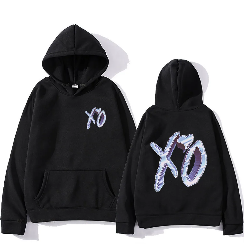 The Weeknd Dawn Fm Double Sided Print Hoodie Men Women Oversized Clothing Fashion Hip Hop Sweatshirts Fleece Pullovers Sudaderas