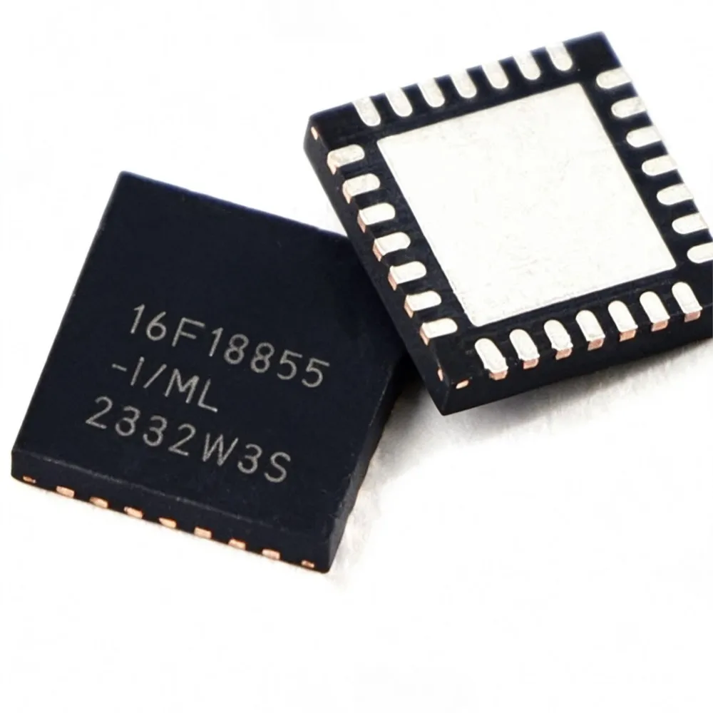 5PCS PIC16LF876A-I/ML PIC16F18855T-I/ML PIC18F26J50-I/ML PIC18F26K22-I/ML PIC18F25K22-I/ML PIC18F25J10-I/ML QFN-28
