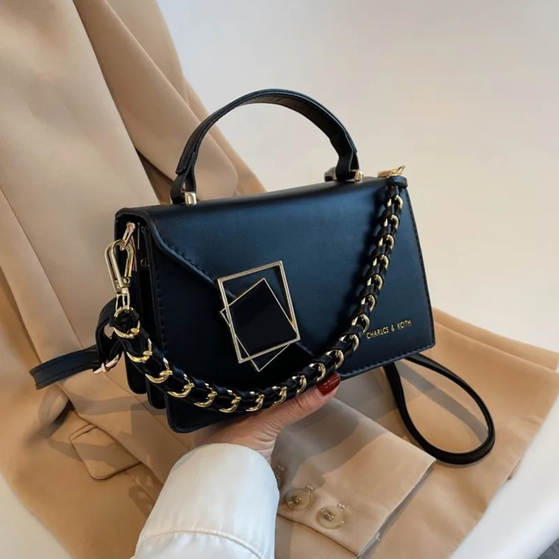 Women's Small Square Bag New Fashion Trend Luxury Designer Crossbody Bag Chain Lady Shoulder Messenger Handbag