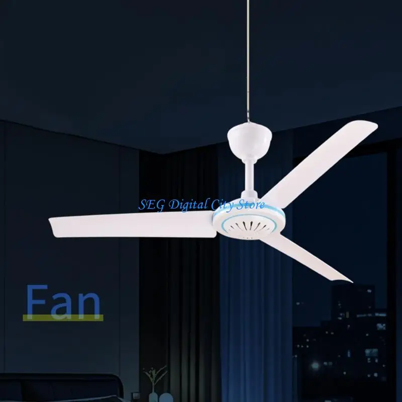 U75B 27.5inch 220V 50Hz Ceiling Fan 3 Blade Indoor Electric Fan with On Offs Switches