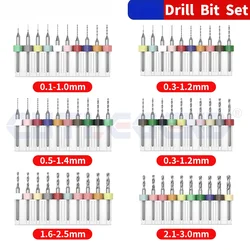 10pcs PCB Mini Drill Bit Carbide for Print Circuit Board CNC Drill Bits Machine engraving micro drill bit hand twist drilling