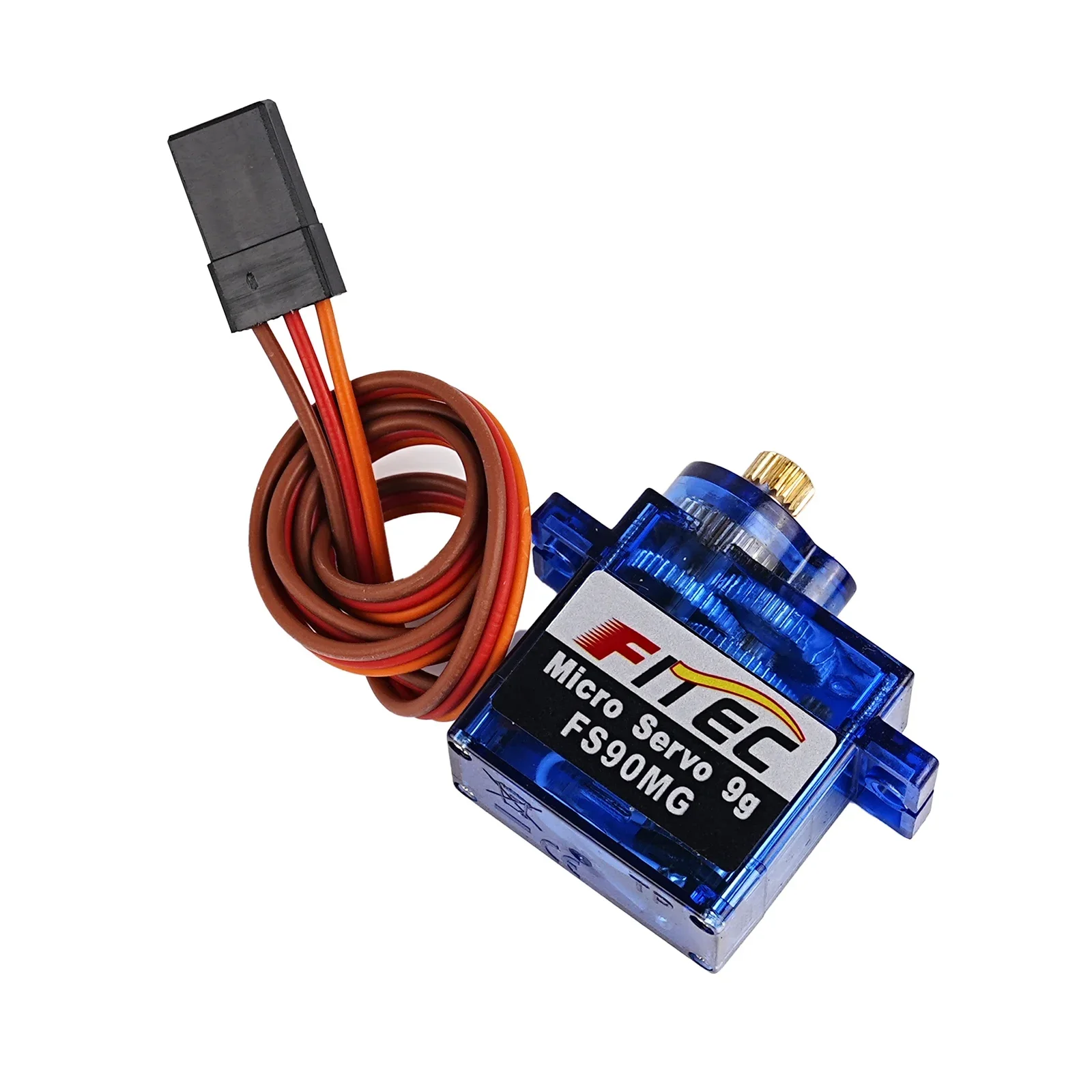 1.8 กิโลกรัม/ซม.Micro Servo แรงบิดเกียร์โลหะ Analog มอเตอร์สําหรับ RC รถเครื่องบินรีโมทคอนโทรลหุ่นยนต์ Crawler Feetech FS90MG Mini เซอร์โว