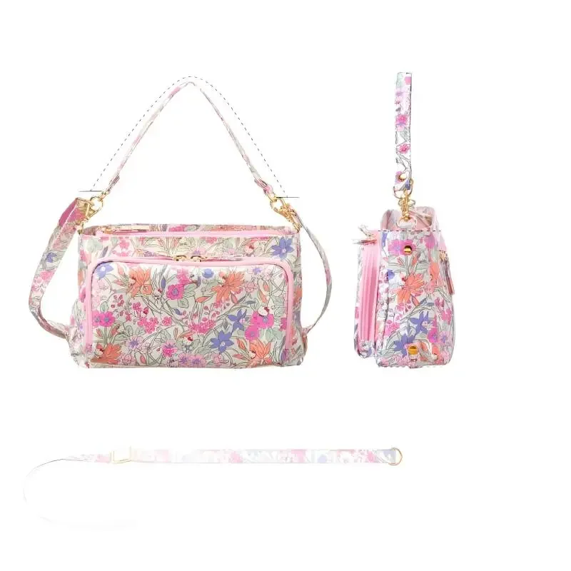 حقيبة كروس هالو كيتي سانريوس ماي ميلودي مطبوعة مادة مقاومة للماء حقيبة تخزين كائن السفر بكتف واحد كرتوني #6