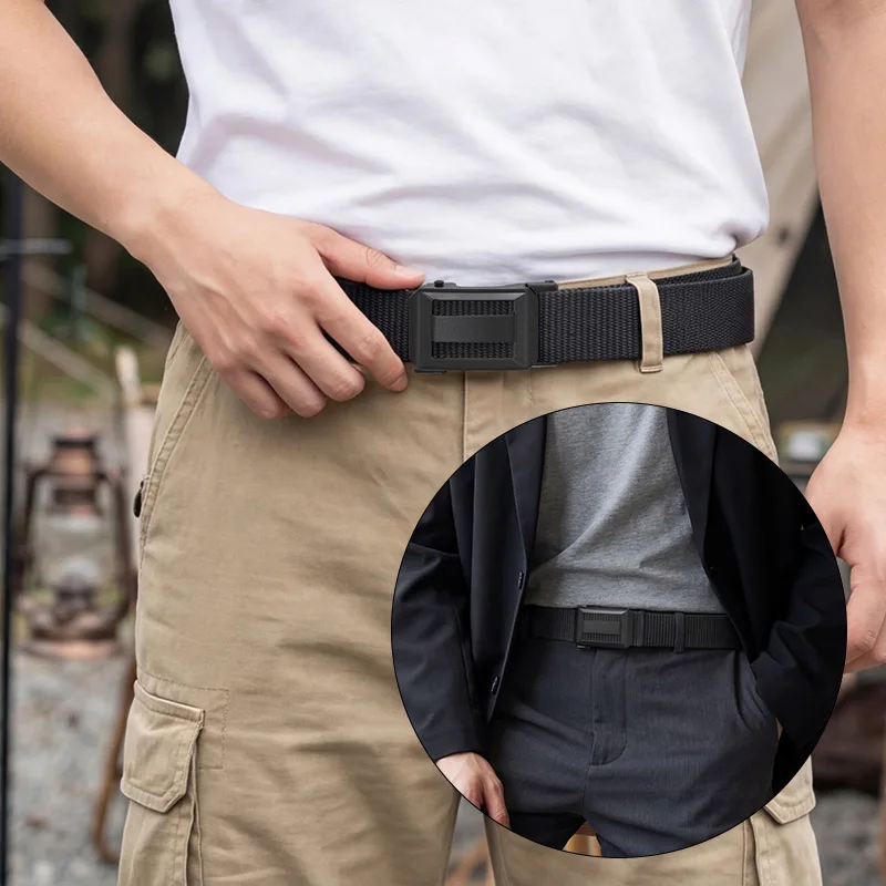New Nylon Tactical Belt Cross border Hot Outdoor Sports Nylon Weaving Men's Convenient Belt