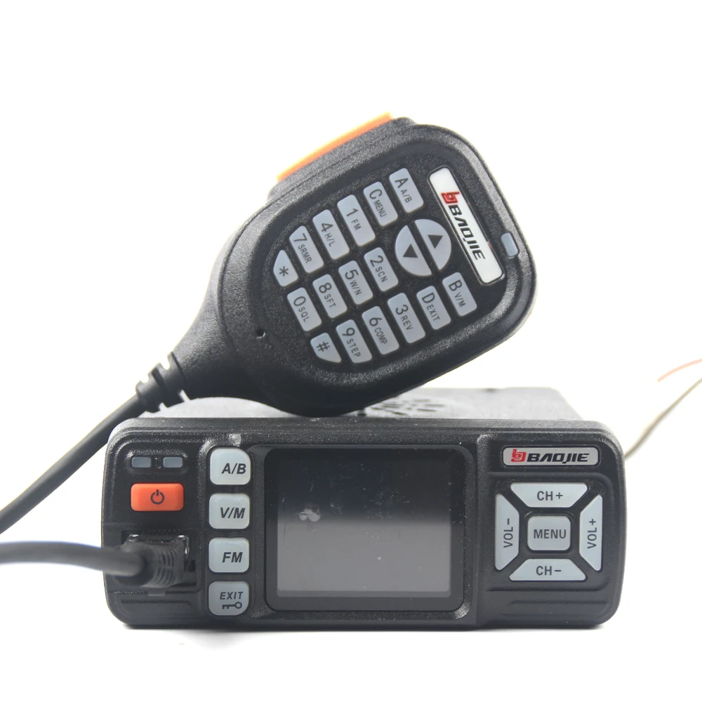 BAOJIE Walkie Talkie BJ-318 25W Dual Band 136-174&400-490MHz Car FM Radio BJ318 (upgrade version of BJ-218)