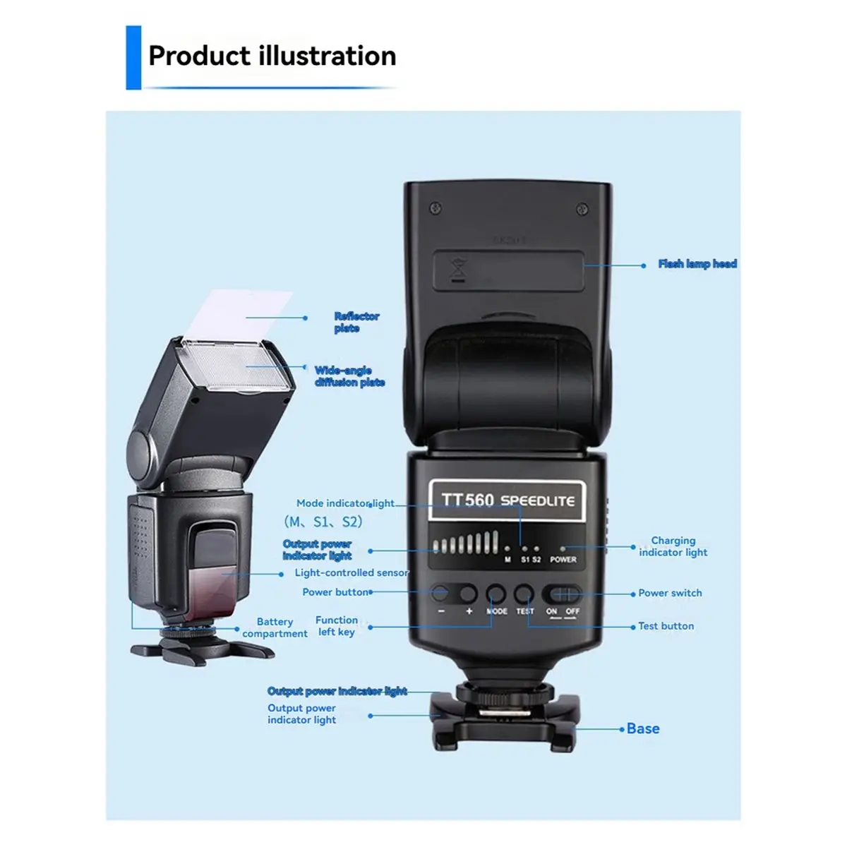 abab-tt560-flash-speedlite-camara-digital-speedlight-para-sony-nikon-canon-panasonic-olympus-pentax-camaras-dslr-speedlight