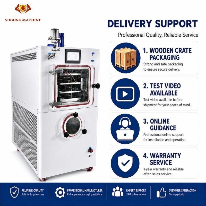 Pilot Freeze Dryer for Process Development Scale-Up Verification and Small Batch Production with PLC Control