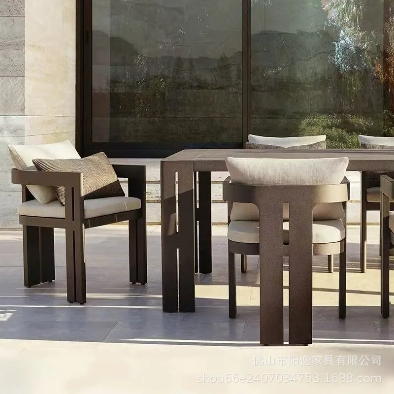 HYS outdoor villa tables and chairs high-end hotel open-air garden leisure furniture waterproof courtyard tables and chairs