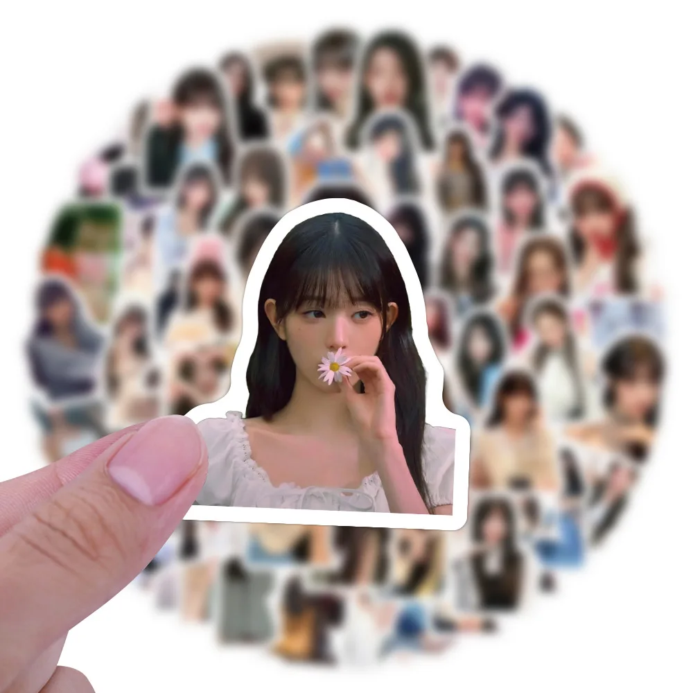 10/50/100PCS Hot Korean Female Singer Jang Won Young Graffiti Stickers Korean Beauty Cartoon Decal Laptop Phone Guitar Kid Toys