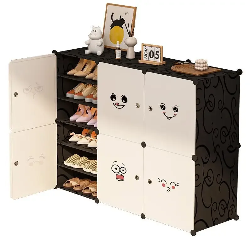

Simple shoe rack, large-capacity shoe box at the door of the home, transparent and dustproof indoor shoe cabinet storage artifa