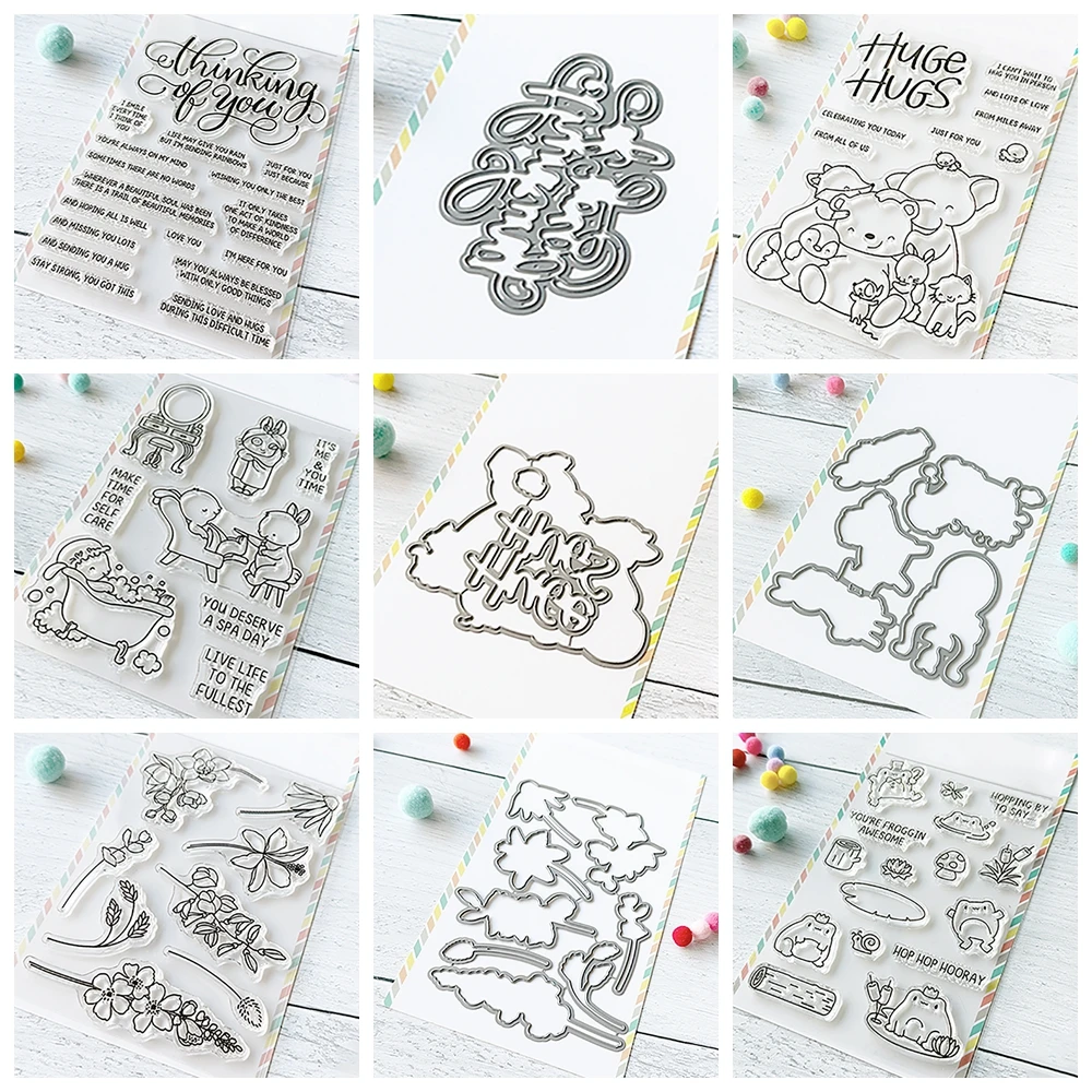 Mehr Blüten Stempel und Schneidwerk zeuge fühlen sich besser an klare Stempel für DIY Scrap booking Dekoration Papier Handwerk Album Karten herstellung