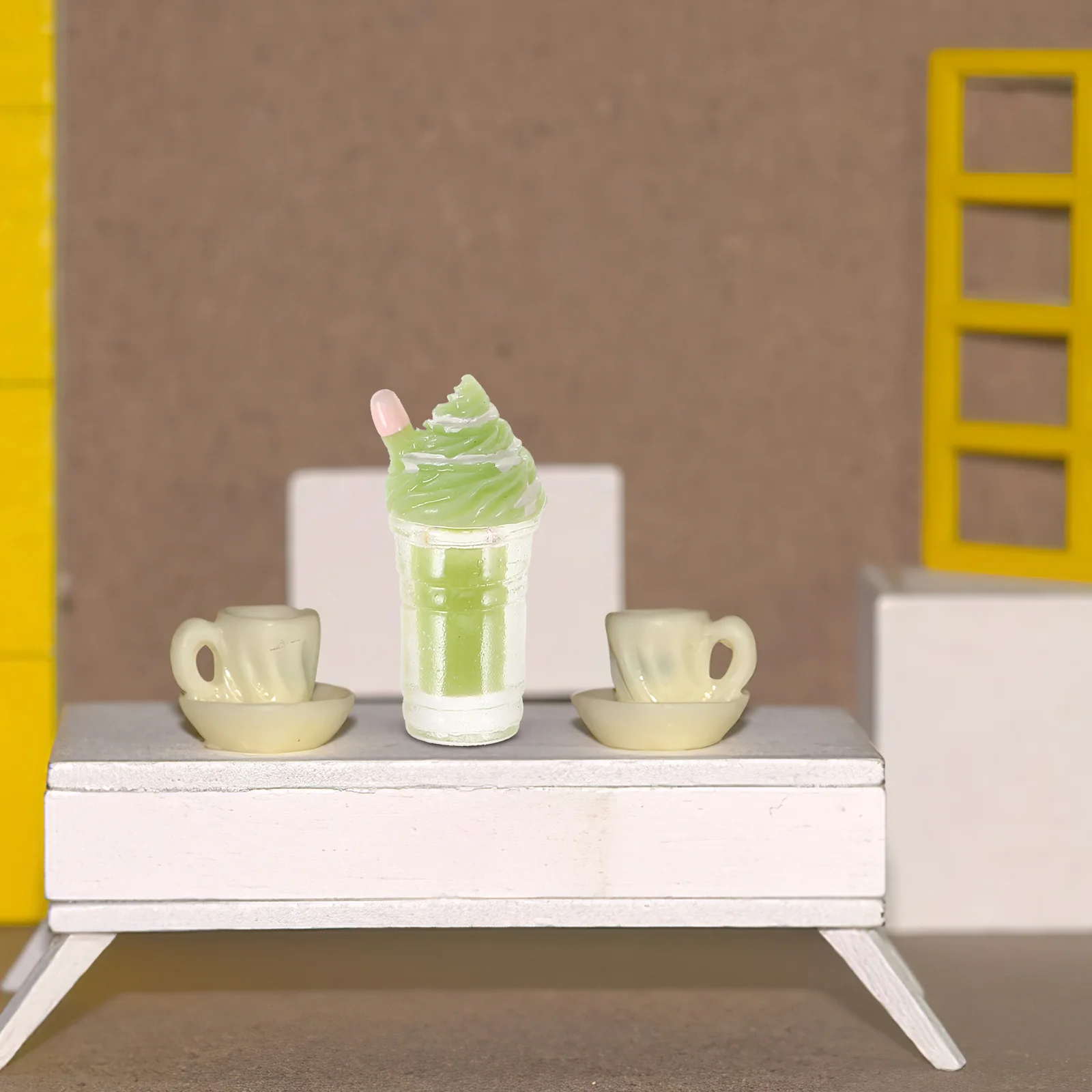 Mini boissons en plastique, fausses boissons miniatures, décor alimentaire, couleurs mélangées, accessoires de scène de cuisine miniatures, boissons de maison, 6 pièces