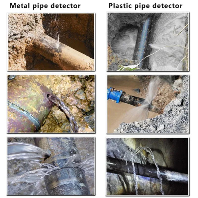 Long Life Ultrasonic 2m Underground Pipe Leakage Water Leak Detector