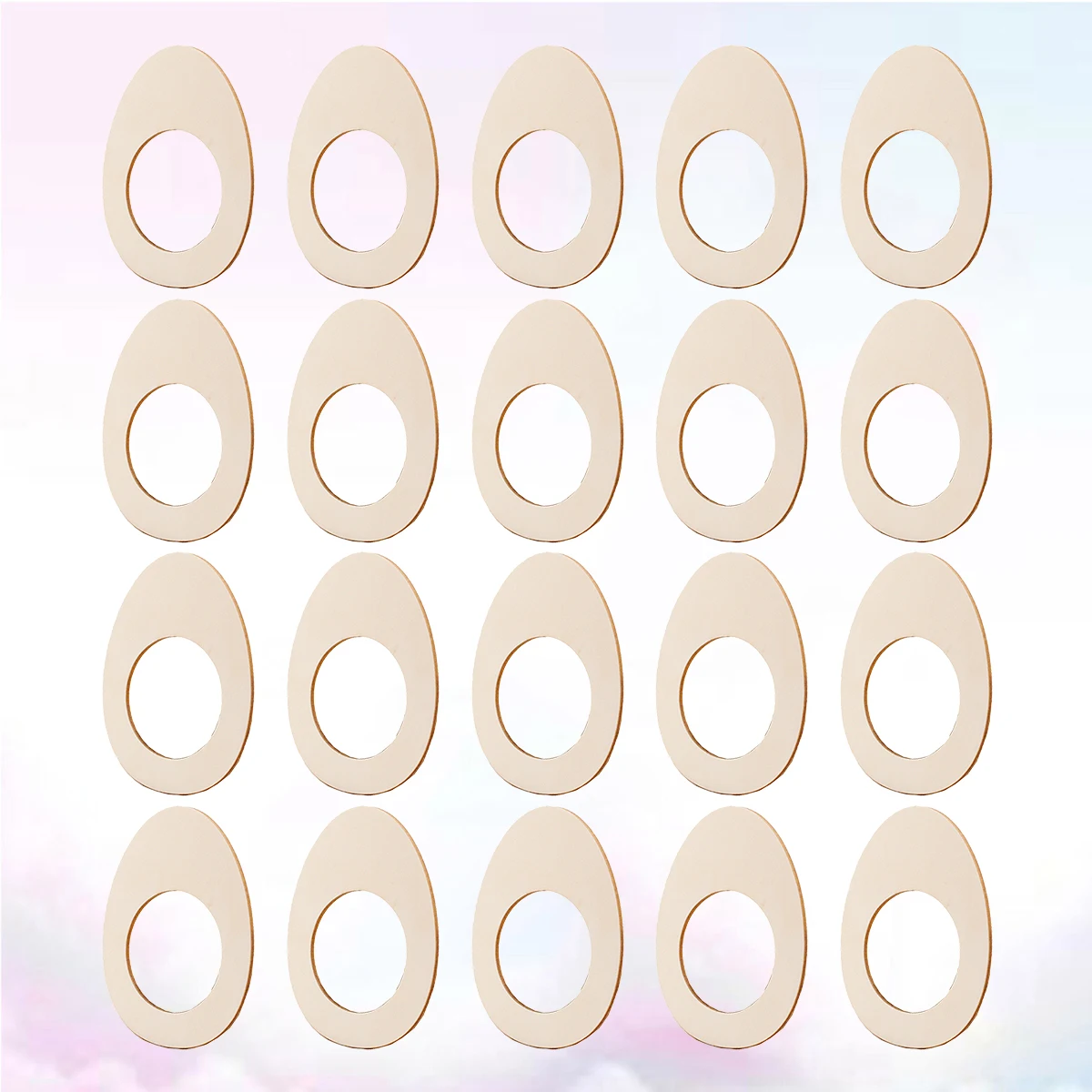 

20 PCS Party Home Decor Napkin Buckle Cake Farmhouse Rings Khaki Bamboo Banquet